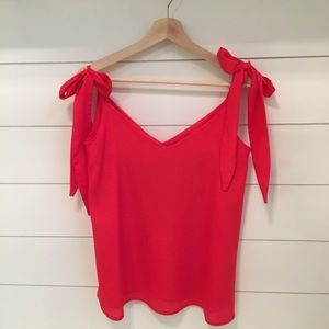 Red Bow Tie Top